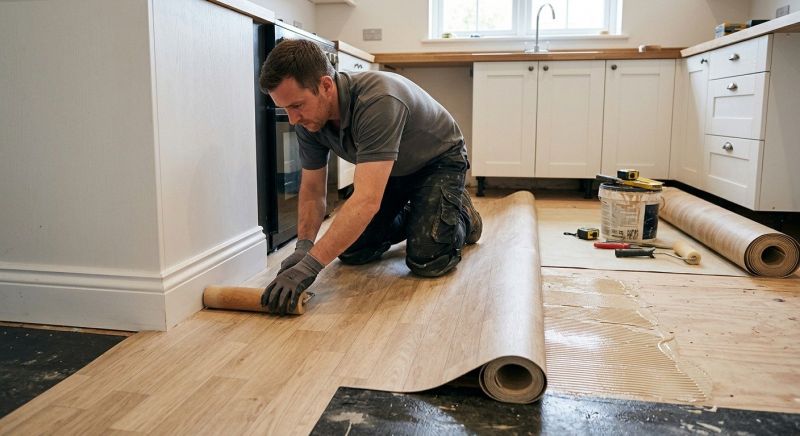 Sheet Linoleum Installation in Clinton, MD